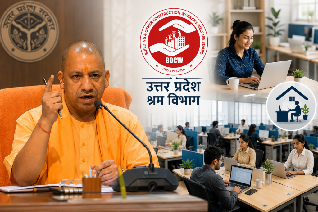 यूपी में श्रम विभाग का बड़ा फैसला: अब हफ्ते में 2 दिन वर्क फ्रॉम होम, अलग-अलग शिफ्ट में खुलेंगे दफ्तर