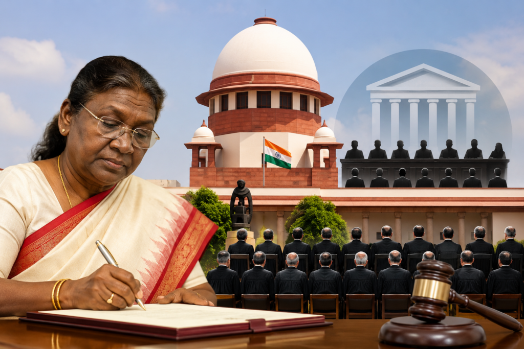 सुप्रीम कोर्ट संशोधन अध्यादेश 2026: राष्ट्रपति मुर्मू की मंजूरी, अब SC में जजों की संख्या बढ़कर हुई 38