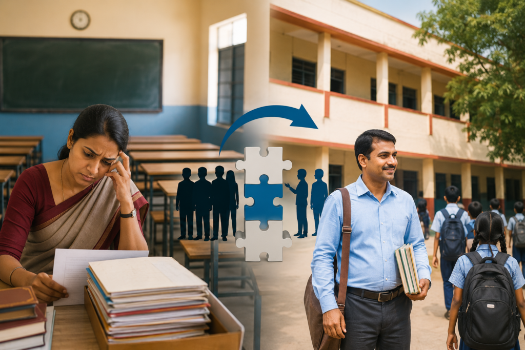 यूपी के 16,986 स्कूलों में शिक्षक संकट का समाधान: सरप्लस शिक्षकों के समायोजन की कवायद तेज यूपी के 16,986 स्कूलों में शिक्षक संकट का समाधान: सरप्लस शिक्षकों के समायोजन की कवायद तेज