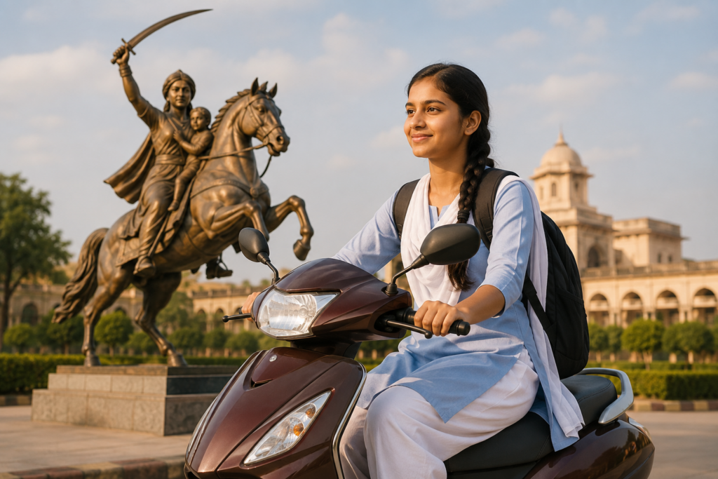 रानी लक्ष्मीबाई स्कूटी योजना: उत्तर प्रदेश की बेटियों के लिए विशेष पहल रानी लक्ष्मीबाई स्कूटी योजना: उत्तर प्रदेश की बेटियों के लिए विशेष पहल