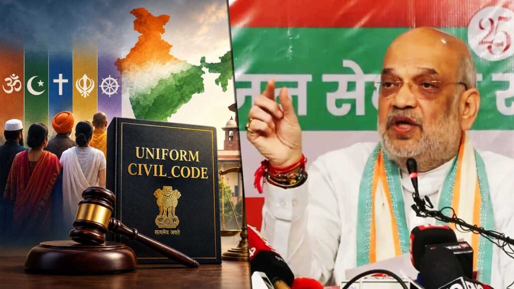 यूसीसी पर अमित शाह का बड़ा ऐलान: 2029 से पहले भाजपा-एनडीए शासित राज्यों में लागू होगी समान नागरिक संहिता